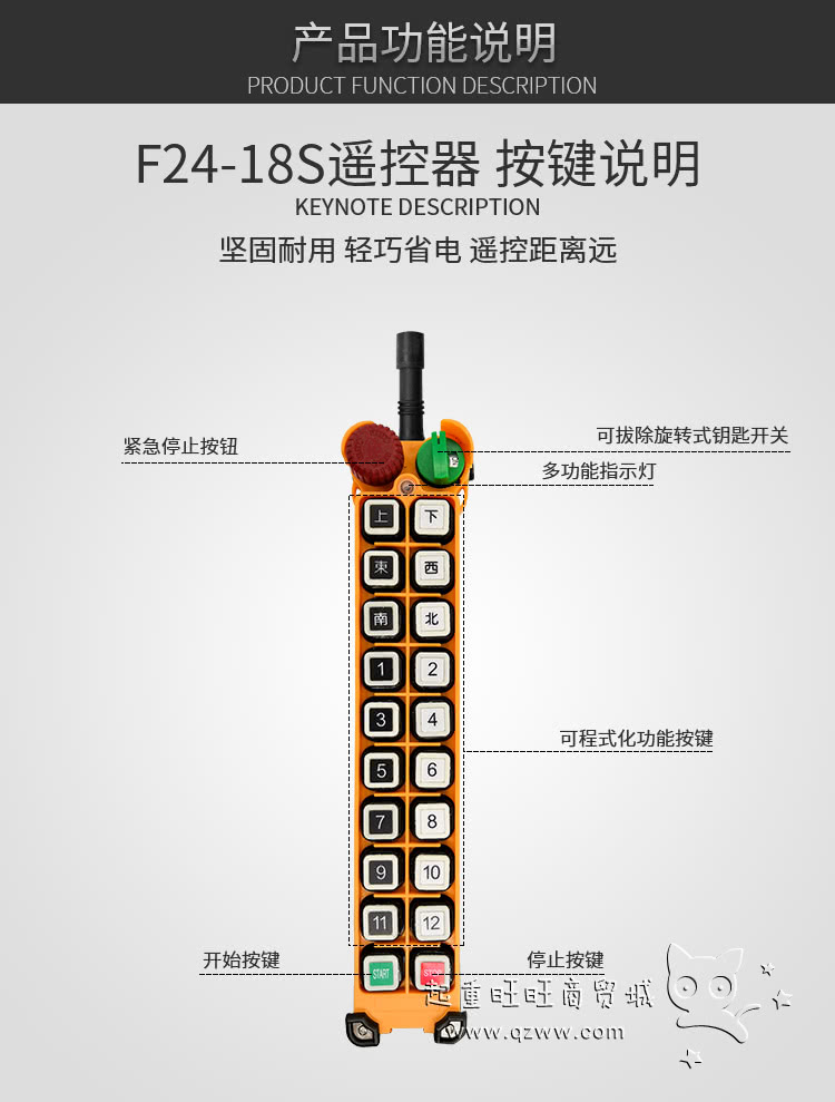 F24-18S系列天车无线遥控器参数