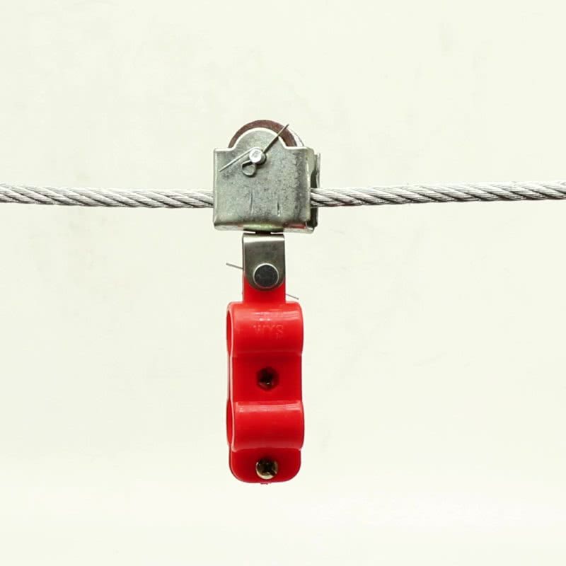 天车塑料吊线滑轮电动葫芦行车钢丝绳脱线滑线小滑轮电缆放线滑车